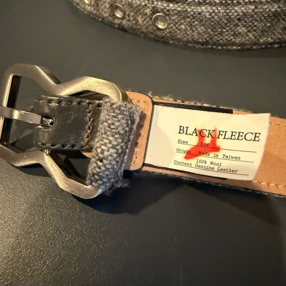 Brooks Brothers Women’s Gray Wool Tweed Belt Size L main image 6